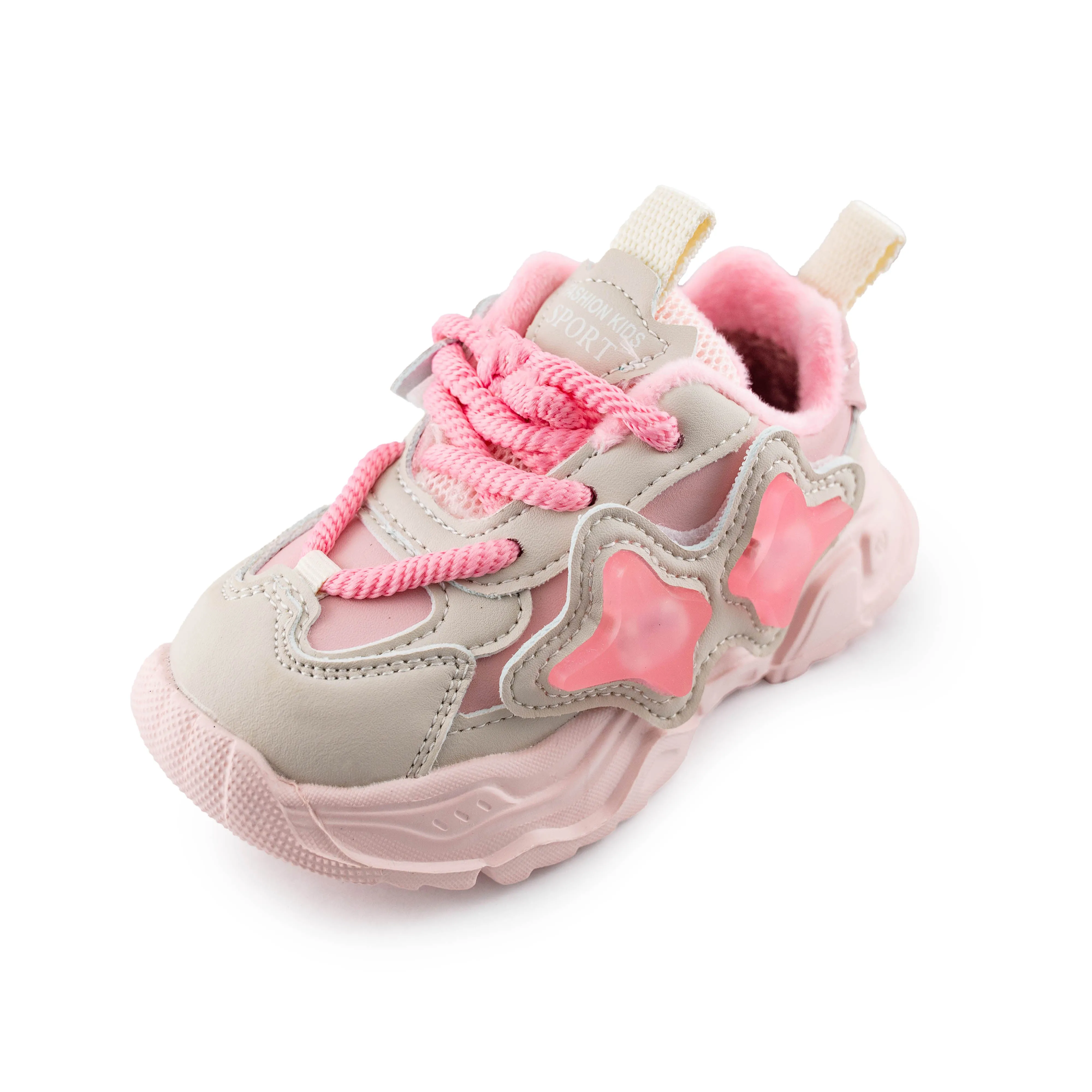 Black Star Kids' Sneakers for B2057D Pink
