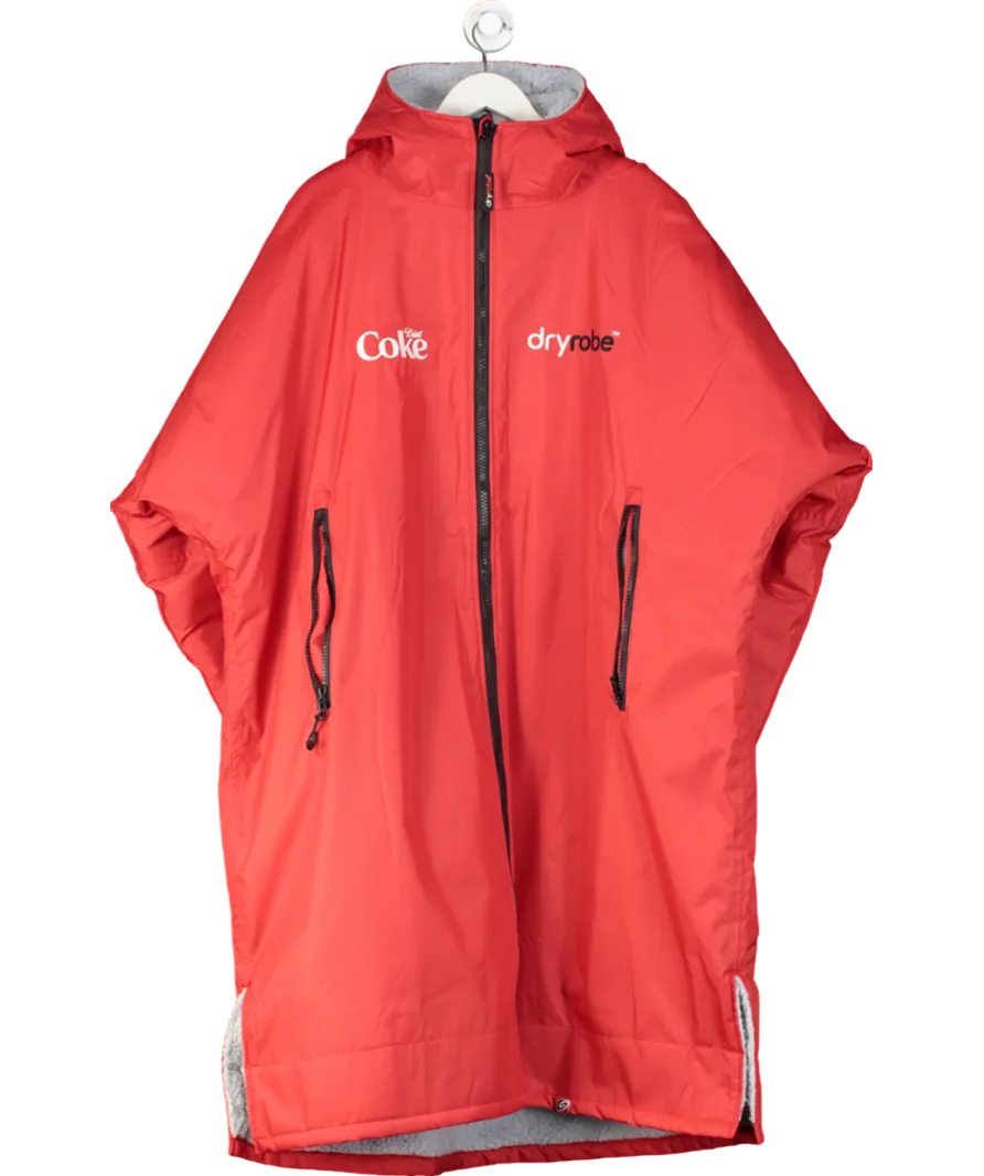 Dryrobe Red Diet Coke All Weather Robe Coat UK L