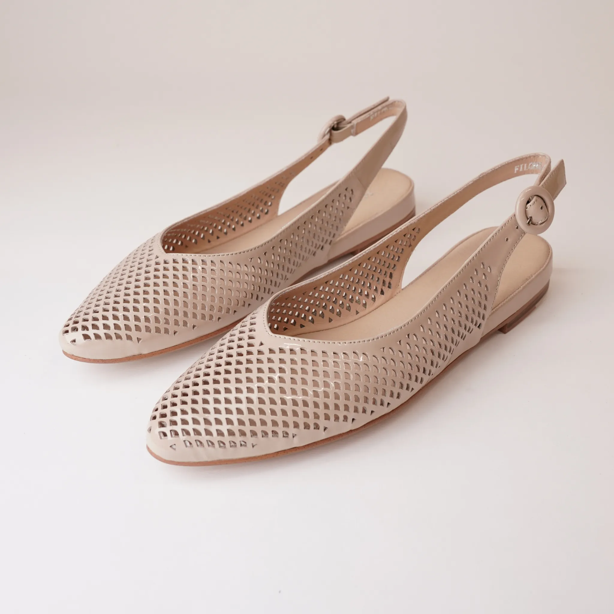 Filone Cafe Patent Leather Flats