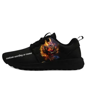 Flame Blossom Theme Personalized with Name and Images for Those who Love the Fiery Floral Vibe,OL-022-24023001