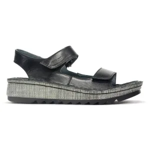 Naot Women's Zinnia Sandals- Black Madras Leather