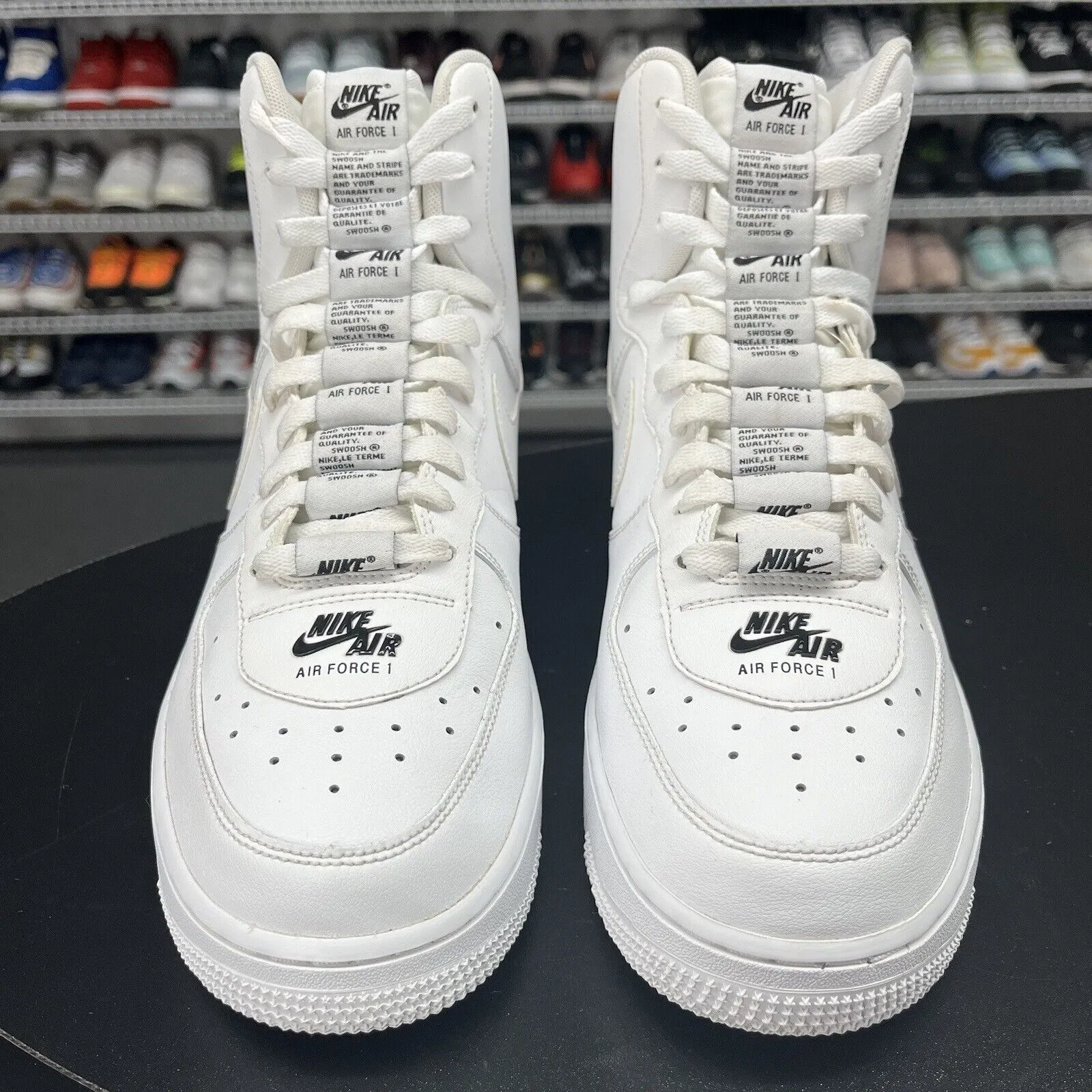 Nike Air Force 1 High Dual Air White Black CJ1385-100 Men's Size 9.5