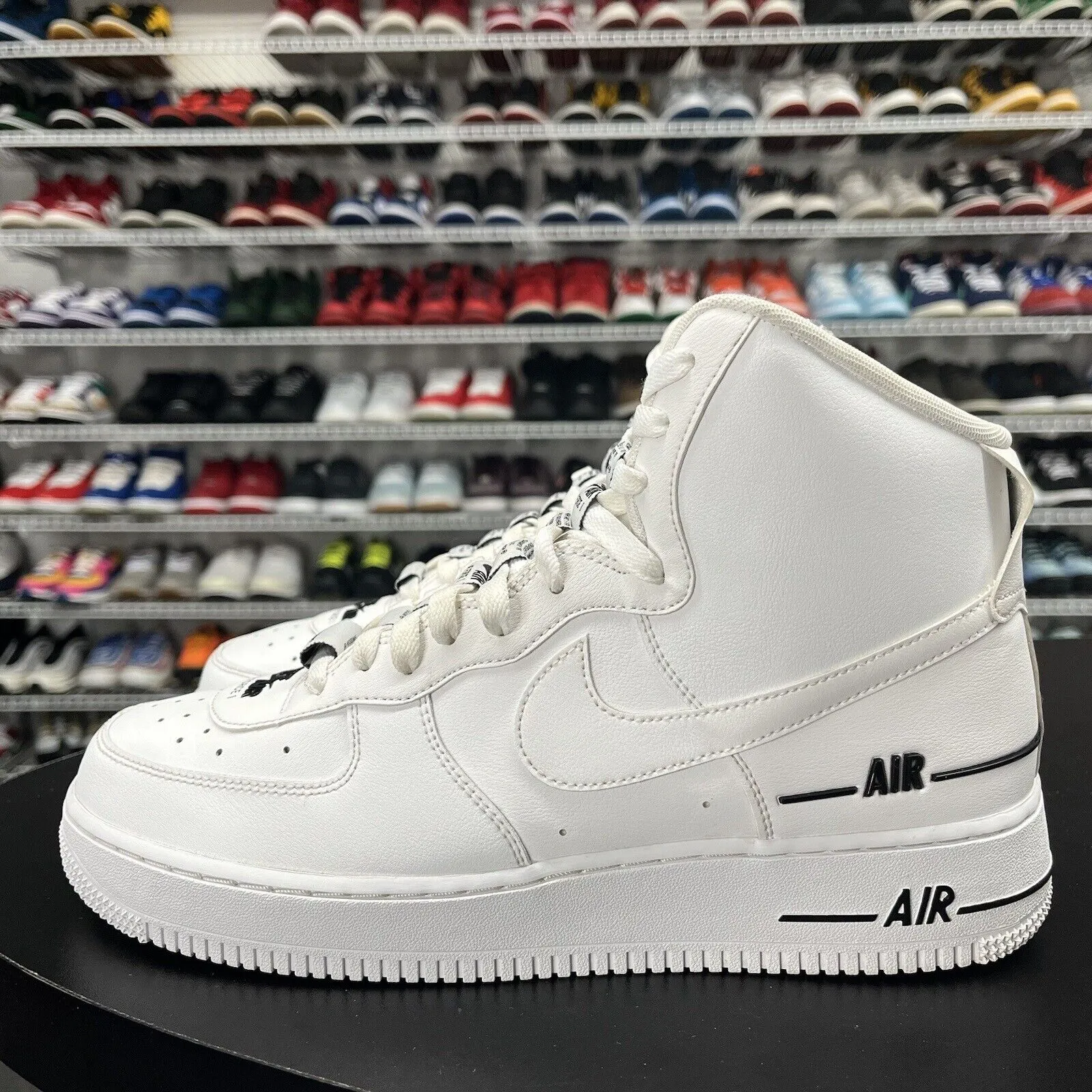 Nike Air Force 1 High Dual Air White Black CJ1385-100 Men's Size 9.5