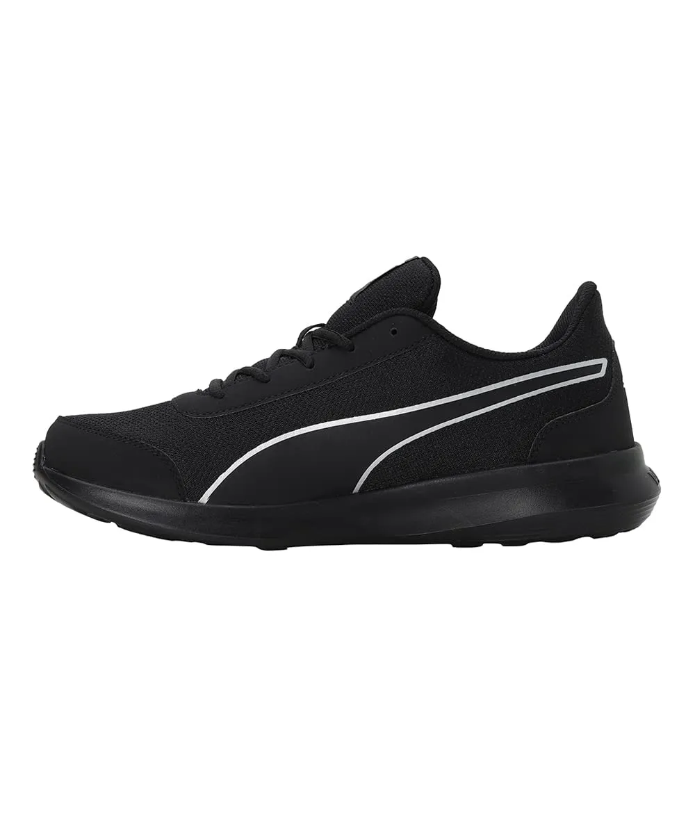 Puma mens Dazzler Black-Silver Running Shoe - 7 UK (39178201)