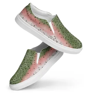 Rainbow Trout Men’s slip-on Shoes