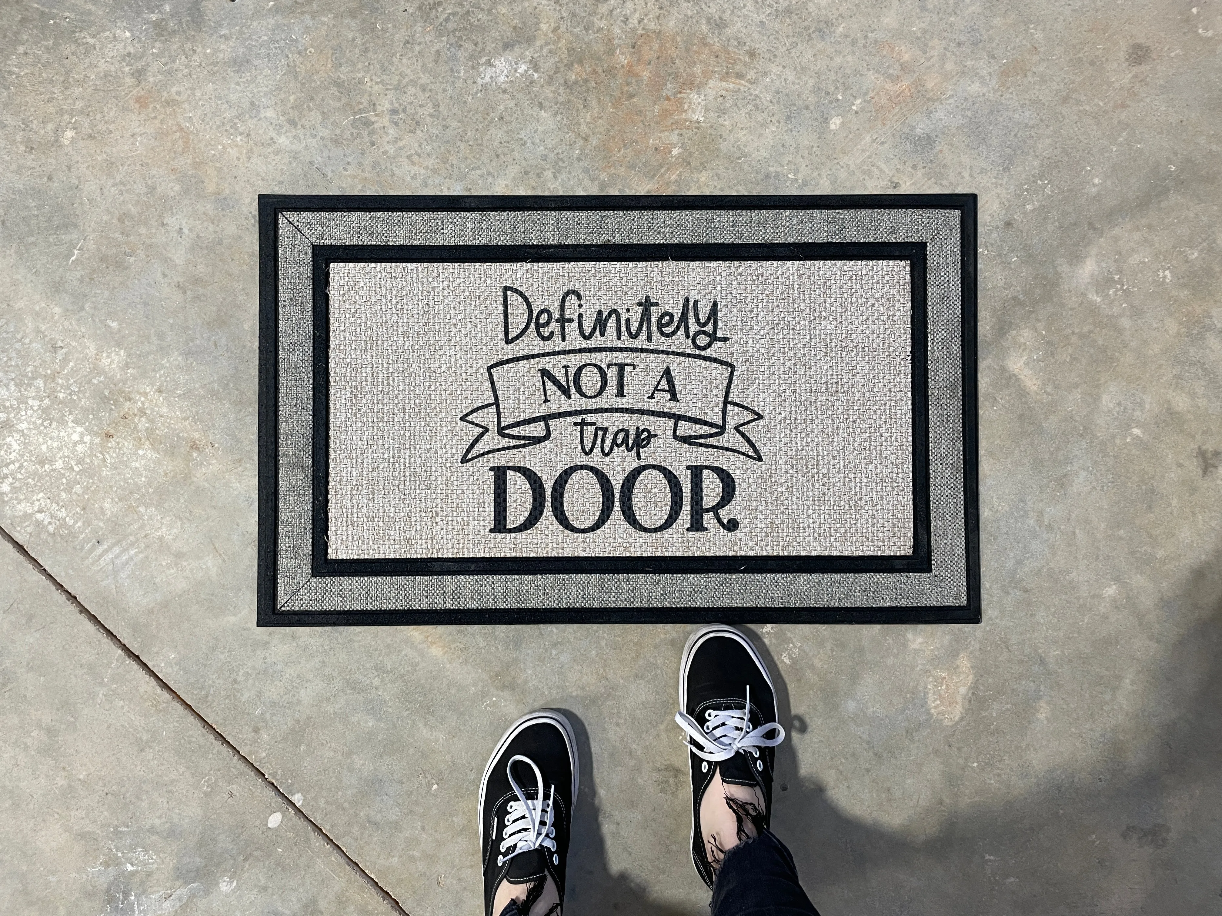 Sale - Funny Doormat - Trap Door Doormat