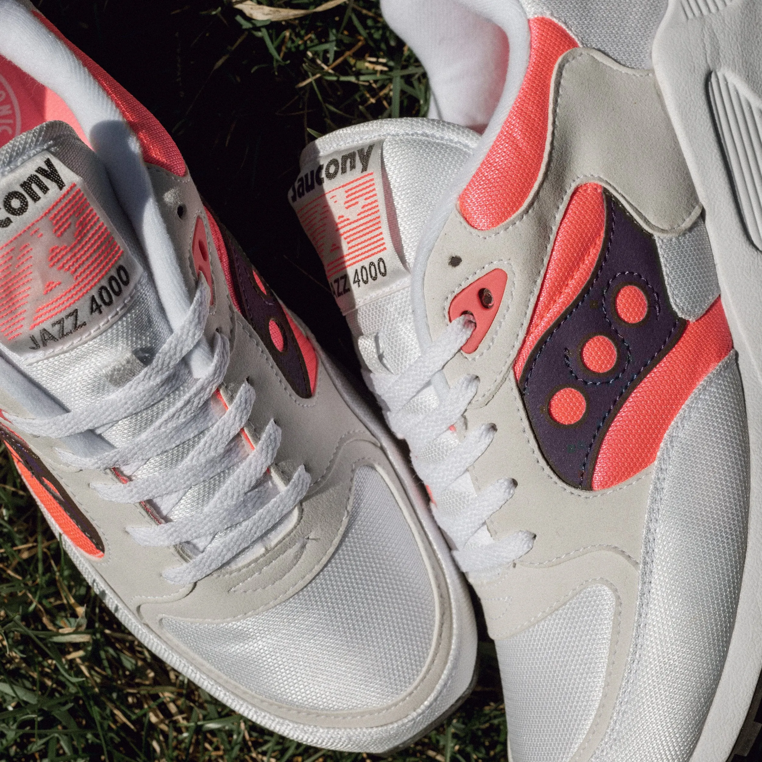 Saucony Jazz 4000 White / Pink - Purple