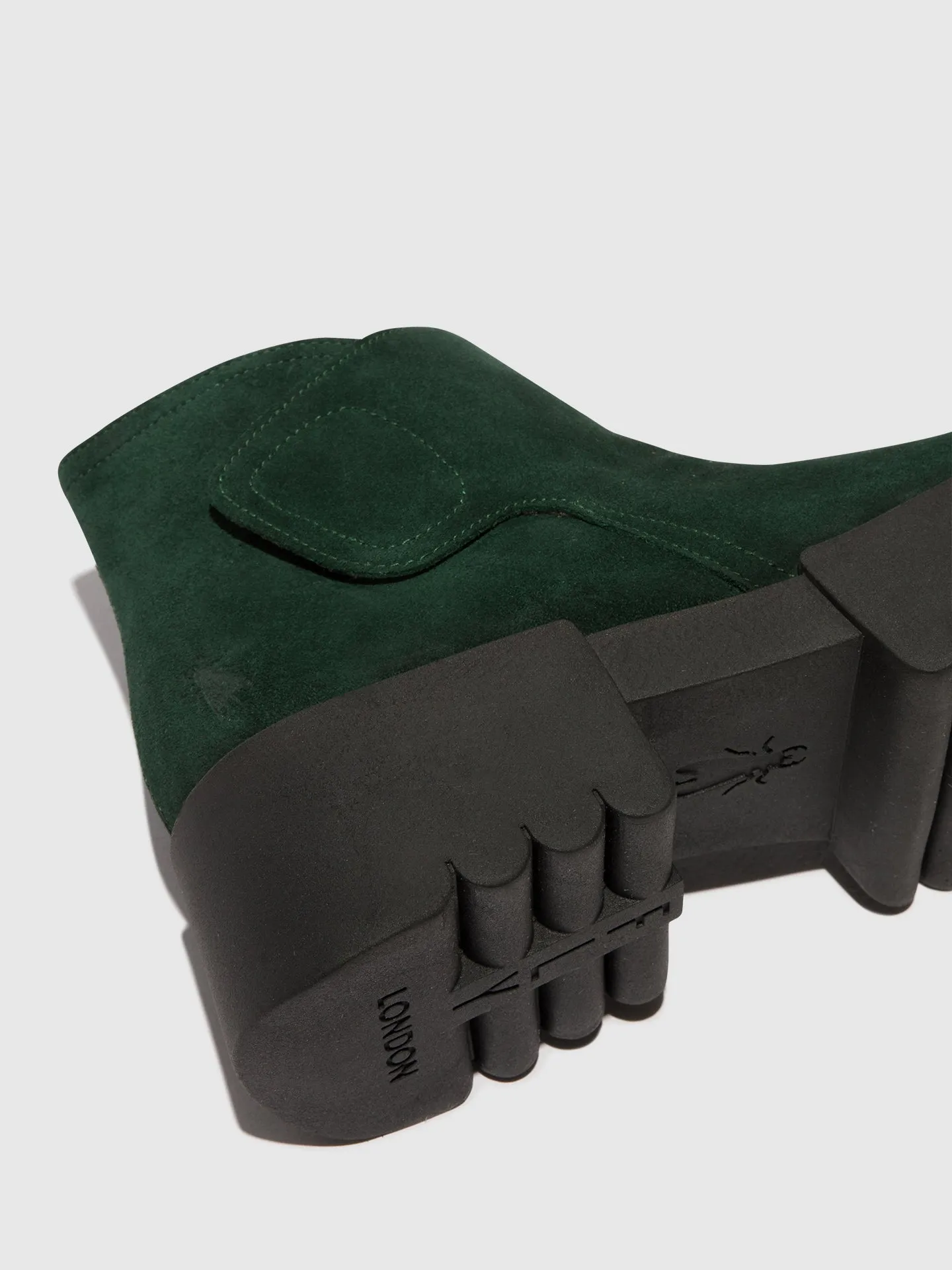 Velcro Ankle Boots ENDO006FLY GREEN FOREST