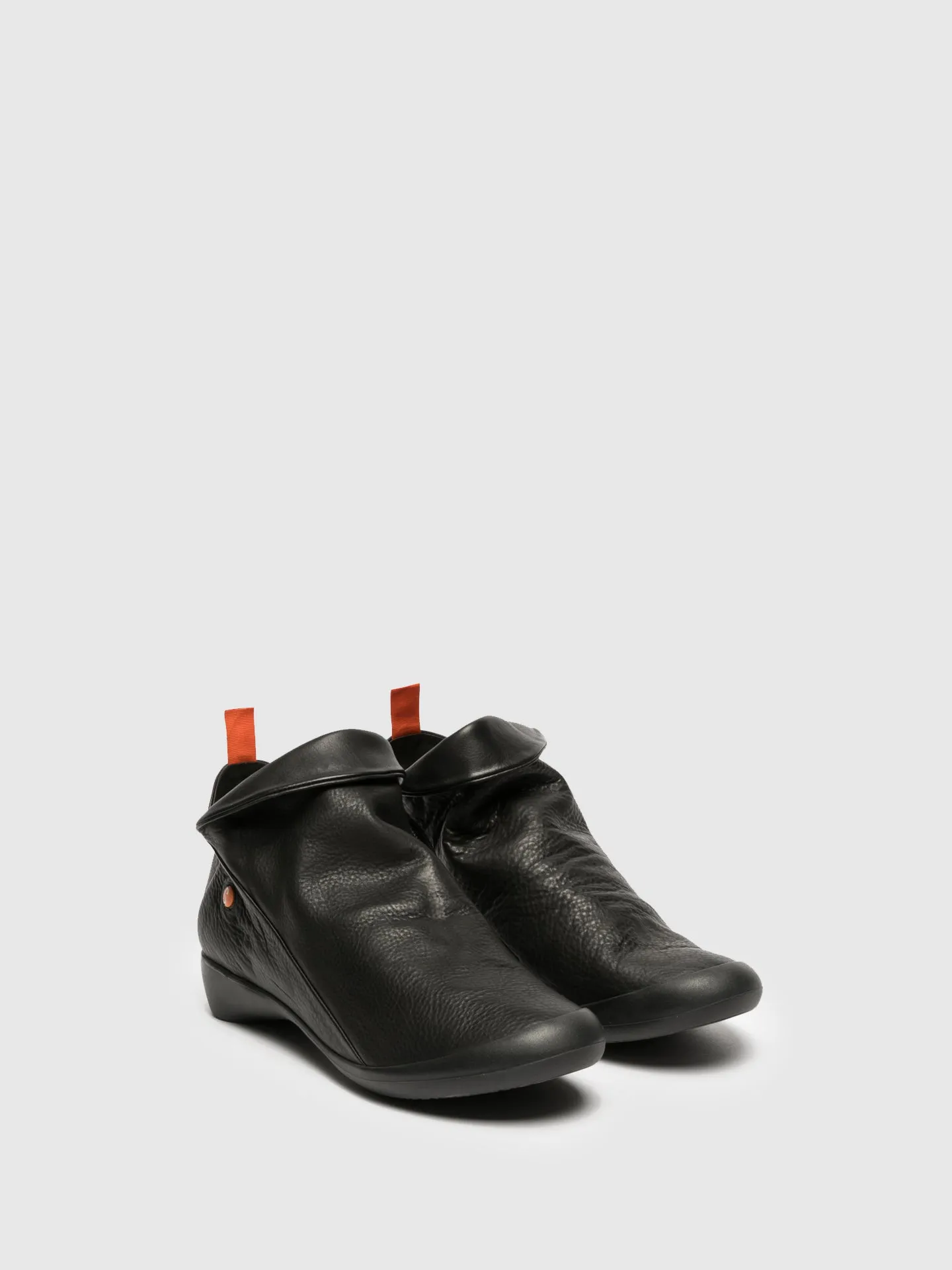 Zip Up Ankle Boots FARAH BLACK