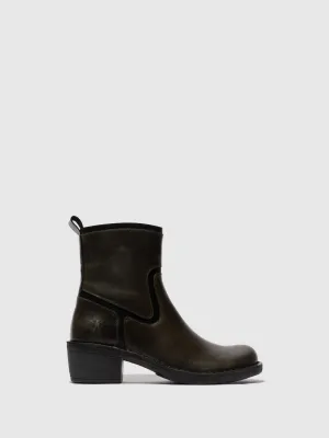 Zip Up Ankle Boots MIZI102FLY DIESEL/BLACK